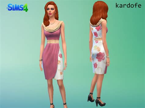 Kardofedressdrapeclassicrecolor The Sims 4 Catalog