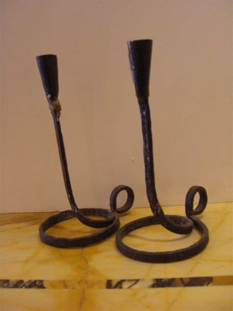 Shop at ebay.com and enjoy fast & free shipping on many items! 18th or 19th C. Pair of Wrought Iron Candle Holders For ...