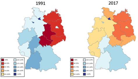 Map Gdp Per Capita Of German States As Percent Of German Average