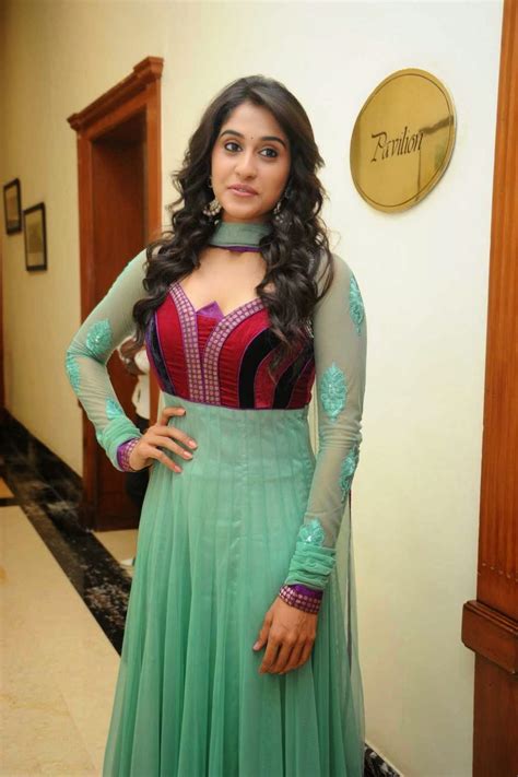 Regina Cassandra In Anarkali Suit At Shankara Movie Audio Launch Stylish Designer Sarees Lehengas