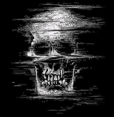 Rocknrox Skull Art Badass Skulls Glitch Art