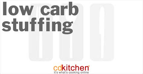 Low Carb Stuffing Recipe