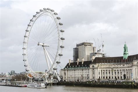 Ferris Wheel Called The London Eye In London United Kingdom Editorial