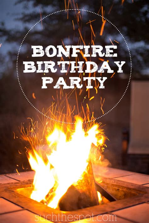 Bonfire Birthday Party Ideas for Food, Decorations and Fun