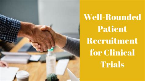 Well Rounded Patient Recruitment For Clinical Trials Map And Story