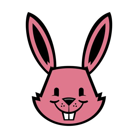 Cartoon Rabbits Face E67