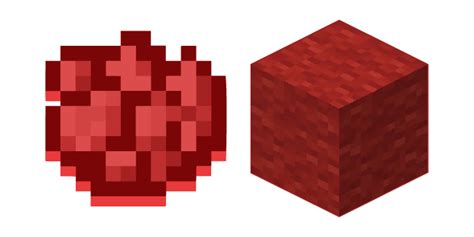 Minecraft Red Dye And Red Wool Cursor Custom Cursor