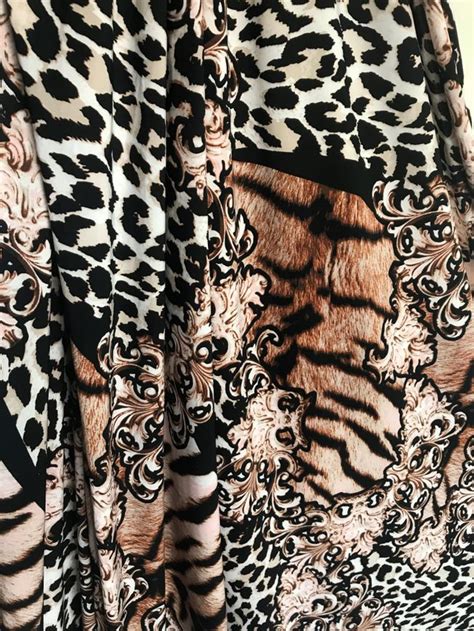 Leopard And Tiger Print Stretch Fabric