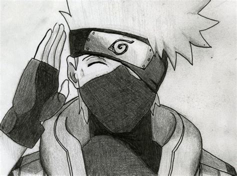 Anime Drawings Of Naruto Kakashi 44 Photos Drawings For Sketching