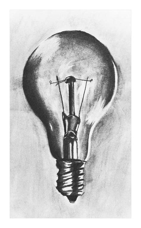 Light Bulb Pencil Drawing At Paintingvalley Com Explore Collection Of Light Bulb Pencil Drawing