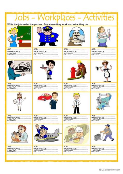 32 Workplace English ESL Worksheets Pdf Doc