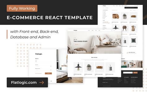Ecommerce React Template Live Preview