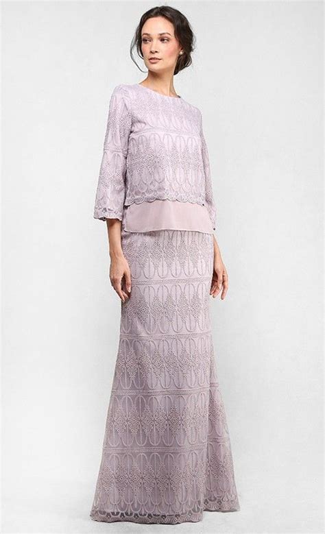 Baju kurung kedah moden murah. The Full Lace Kedah Kurung in Light Taupe | Fashionista ...