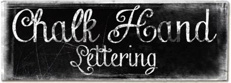 Chalk Hand Lettering Font Fonts Cafe