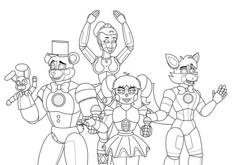 Baby Fnaf Sister Location Free Coloring Pages