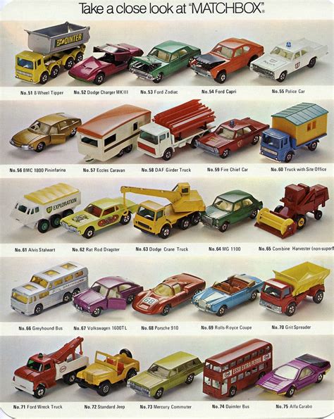 Matchbox Selector Chart 6 Matchbox Cars Matchbox Corgi Toys