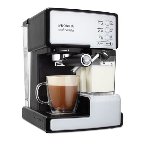 Mr Coffee Cafe Barista Espresso And Cappuccino Maker White Buy
