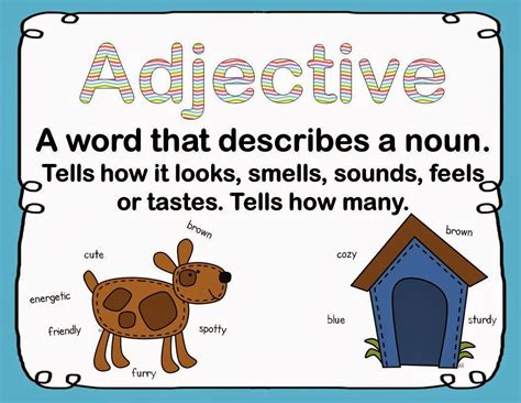Welcome To Parts Of Speech 1 Adjectives