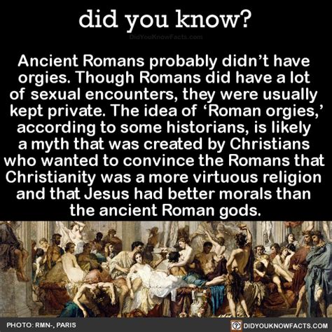 Ancient Romans Probably Didnt Have Orgies Did You Know