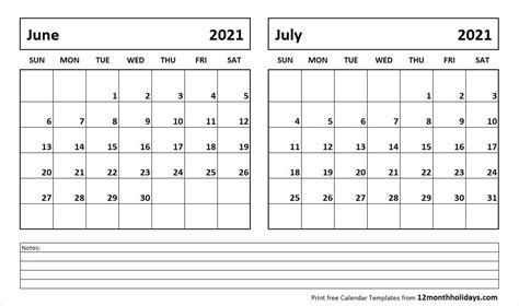 Show Me A Calendar Of June 2021 Printable Blank Calendar Template