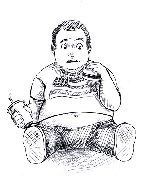 Obesity Drawing At Paintingvalley Com Explore Collection Of Obesity Drawing