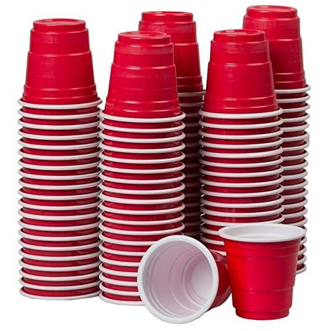 2oz Mini Red Solo Cups 120 Count Disposable Tiny Shot Glasses And Party Shooters