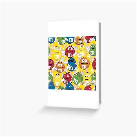 Mandm Character Collection Greeting Card For Sale By Nimxl Redbubble