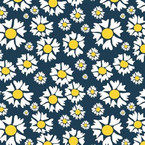 Seamless Pattern With Flowers Public Domain Vectors