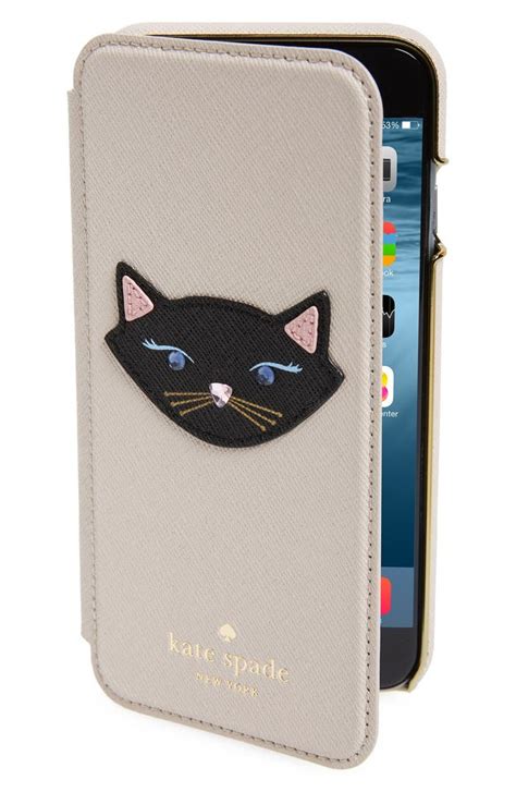 Finde was dir noch fehlt in unserer neuesten auswahl an damenbekleidung. kate spade new york leather cat appliqué iPhone 6 & 6s ...