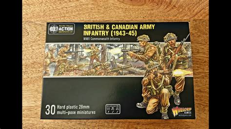 The New Bolt Action British And Canadian Infantry Box Set Review Youtube