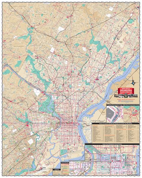 Mapa de Filadelfia mapa en línea y mapa detallado de la ciudad de