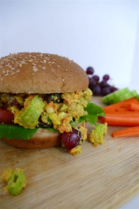 curried chickpea salad sandwiches faithful plateful