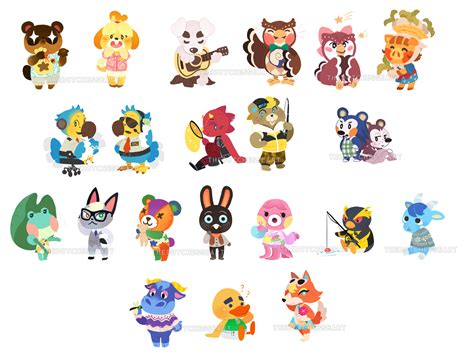 Oc I Made Some Cute Animal Crossing Stickers Animalcrossing