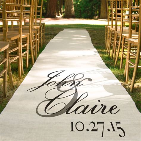 Add A Distinguishing Touch Of Elegance With These Personalized Aisle