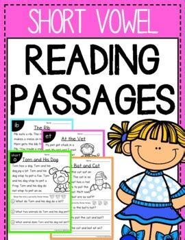 Short Vowel Reading Passages With Comprehension Questions 60 Passages