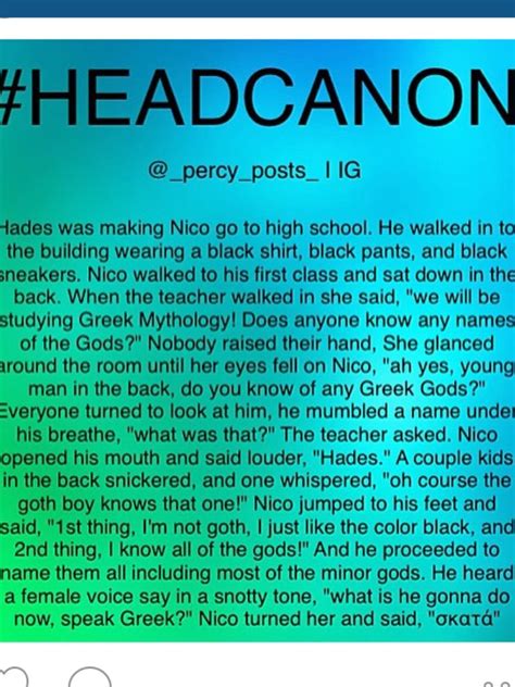 Headcanon Percy Jackson Head Canon Percy Jackson Percy Jackson Funny