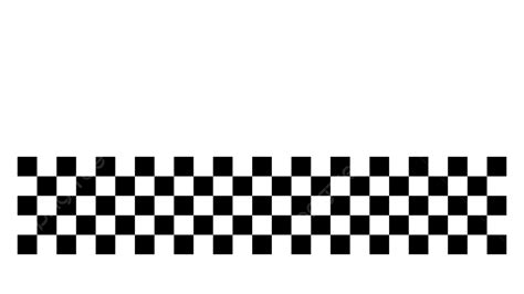 Finish Line Black And White Checkered Simple Vector Isolated Transparent Sport Rally Sign PNG