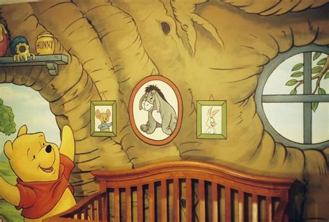 Winnie The Pooh Murals In A Nursery By Tom Taylor Of Mural Art Llc