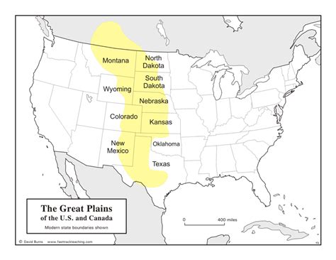 Great Plains Physical Map