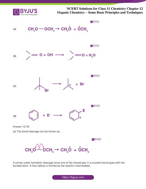 Ncert Solutions For Class 11 Chemistry Chapter 12 Organic Chemistry