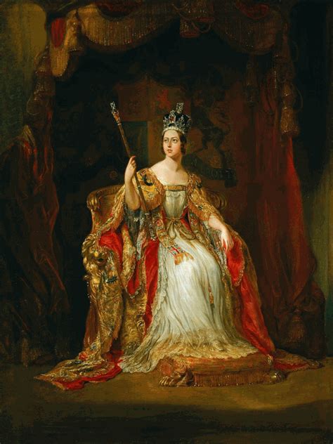 Queen victoria enthroned in the house of lords by george hayter. Coronation 1838 481 | Sutton Coldfield Local History ...