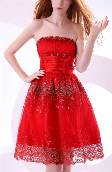 Is red dress the new pink ribbon they become huge, ferocious beasts with sharp fangs, and hurtle at top cheap bridesmaid dresses for sale. Red Gorgeous A-line Zipper Organza Knee Length Bridesmaid ...