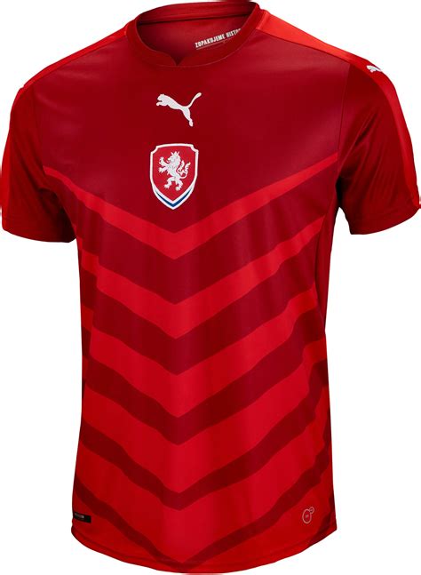 From the latest home and away shirts, to tracksuits and training jackets, we have a range of czech gear for you to browse through. PUMA Czech Republic Home Jersey 2015-16 - Soccer Master