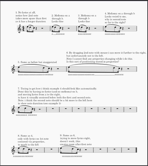 Melisma S And Note Spacing Musescore