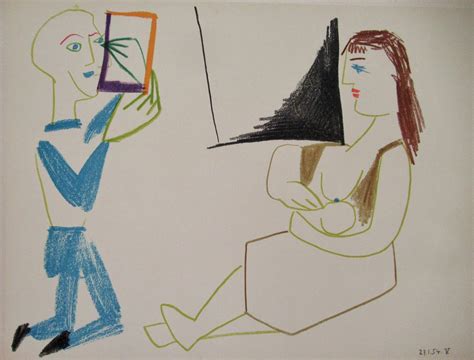 Sold Price PICASSO TWO 2 ORIGINAL VERVE HUMAN COMEDY LITHOGRAPHS
