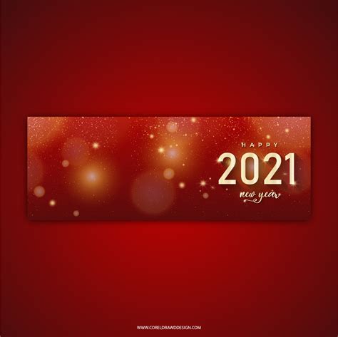 Download Premium Luxury New Year 2021 Banner Coreldraw Design
