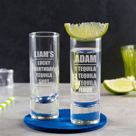 Personalised Shot Glass By Dust And Things