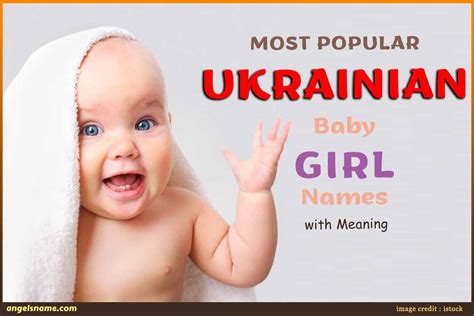 Most Popular Ukrainian Baby Girl Names With Meaning Angelsname Com