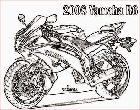 Motorbike Coloring Page Coloring Pages