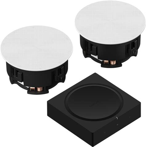 With sonos wireless speakers, you can stream music from any source to any room in your house, as far as your wifi reaches, with no loss of audio quality. In-Ceiling Speaker Set and Amp | Ceiling speakers, Sonos ...